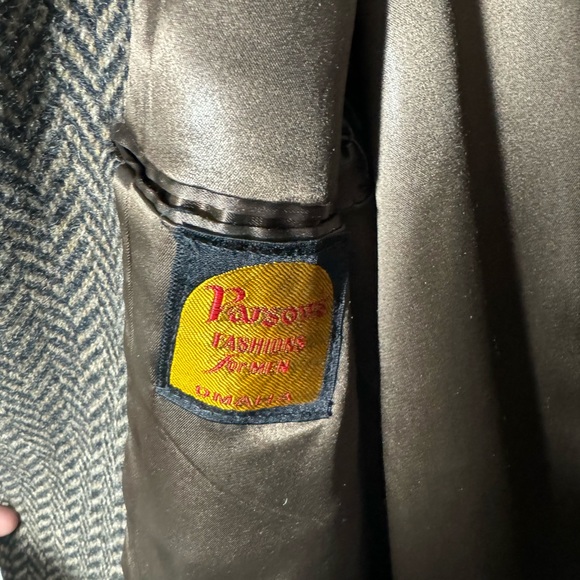 Classic Men’s 100% Wool Trench Coat Made By Parsow’s Mens Fashion Out Of Omaha - Picture 3 of 4